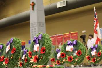 Remembrance Day ceremony at the John D. Bradley Centre, November 11, 2016 (Photo by Jake Kislinsky)