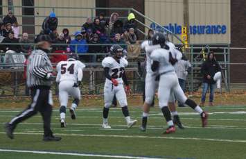 Northern opens the scoring with a touchdown in the second quarter.  Nov 19 ,2016 (photo by Jake Jeffrey)