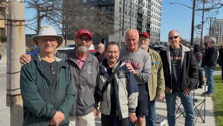 Group in line for Catch the Ace, April 23, 2026. Blackburn Media photo by Natalia Vega.