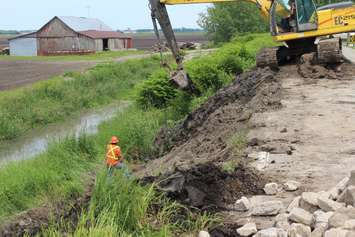 Erie Shore Drive closure on June 17, 2019 (Photo by Allanah Wills)