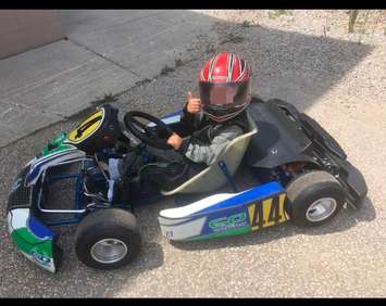 An image of a go-kart taken in a theft in Tecumseh on August 7, 2019. Photo provided by Ontario Provincial Police.