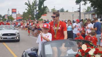 A Celebration In Corunna For Local High Jump Gold Medalist Derek Drouin (Blackburnnews.com Photo By Josh Boyce)