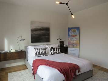 One of the four bedrooms at the Dream Lottery home at 1456 Byron Baseline Rd. (Photo by Miranda Chant, Blackburn News)
