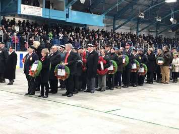 Sarnia Remembrance Day service inside Sarnia Arena. November 11, 2018 (Photo by Sue Storr.)