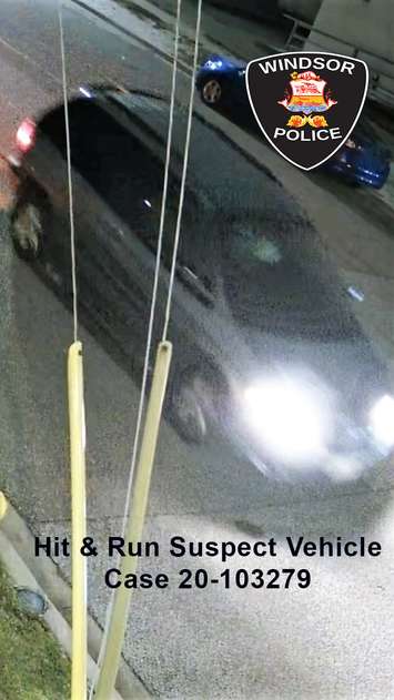 Police are looking to identify this vehicle in connection to a hit-and-run collision. (Photo courtesy of the Windsor Police Service)