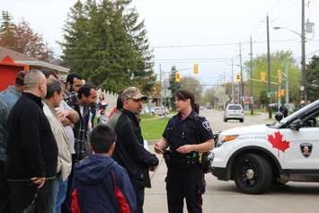 Protesters demonstrate against Ontario's new sex education curriculum outside Northwood Public School May 5, 2015.  (Photo by Adelle Loiselle)