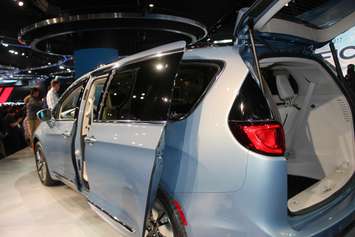 The Chrysler Pacifica unveiled at the North American International Auto Show 2016. (Photo by Maureen Revait) 