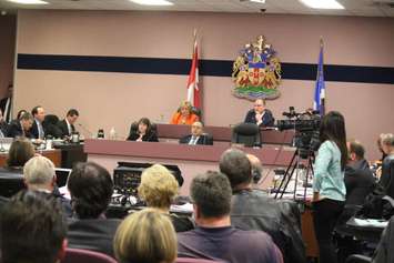 Windsor city council debates hiring an in-house auditor general on October 29, 2015. (Photo by Ricardo Veneza)