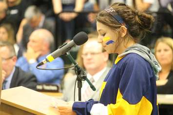 Western Secondary School students were happy to learn their school will remain open, October 13, 2015. (Photo by Jason Viau)