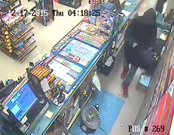 Photo of Mac's Milk robbery suspect provided by London police. 