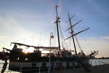 The Fair Jeanne was the first to arrive in Sarnia this week for the Tall Ships Festival Aug 9-11 (BlackburnNews.com photo by Dave Dentinger)