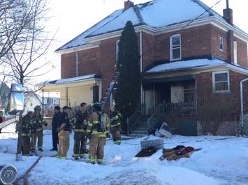 House Fire at Mitton and Devine Streets in Sarnia. Jan 9, 2018.  (Photo by Melanie Irwin)