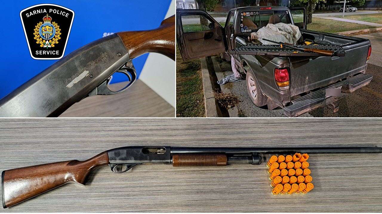 Loaded shotgun found during traffic stop