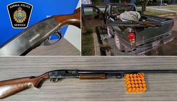 Sarnia police seize gun during traffic stop. October 9, 2025. (Photo courtesy of the Sarnia Police Service)