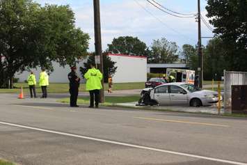 crash closes riverview dr. Sept 29, 2017. (Photo by Paul Pedro)