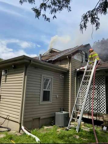 West Street house fire. May 17, 2021. (Photo via CKFRS)