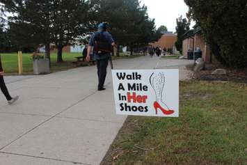 Walk a Mile in Her Shoes event in Chatham on October 8, 2019 (Photo by Allanah Wills)