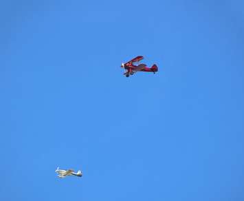 403 Honour Flight over Sarnia May 20, 2020 (BlackburnNews.com photo by Dave Dentinger)
