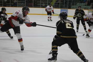 The Wallaceburg Lakers play the Blenheim Blades on Sept. 28, 2016. (Photo courtesy of Jocelyn McLaughlin)