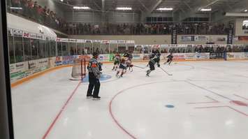 The London Knights visit Clinton in an OHL exhibition game against Erie on September 8, 2016. (Photo by Steve Sabourin)