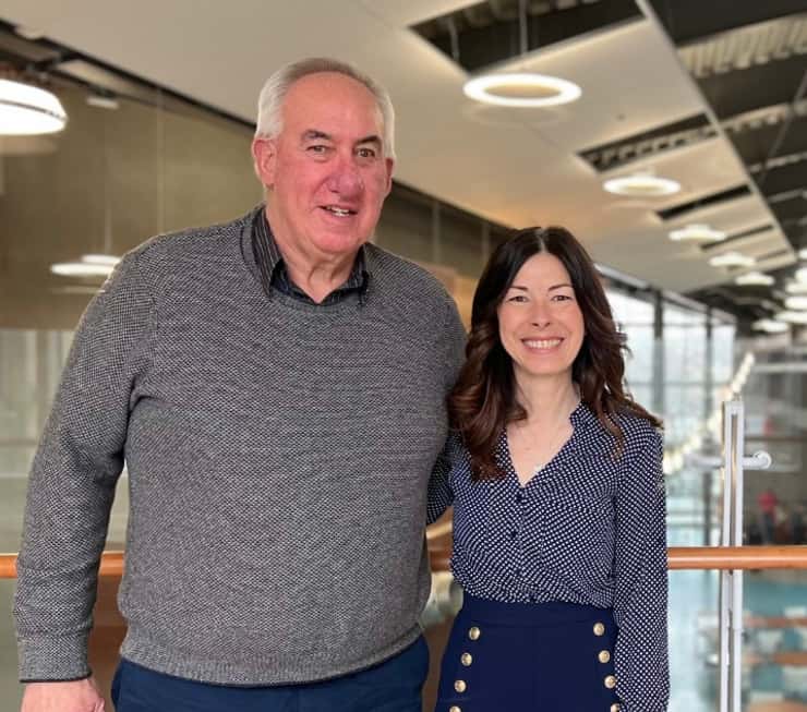 CEEH Foundation Board Chair Mark Braet and Bluewater Health Foundation Executive Director Kathy Alexander. Photo courtesy of the BWHF via Facebook. 