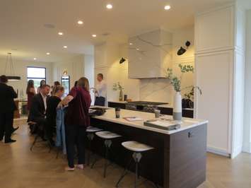 The kitchen at the Millstone Dream Home  on  Silver Creek Circle. (Photo by Miranda Chant, Blackburn News) 