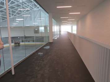 The 200-metre walking loop at the Bostwick Community Centre on Southdale Rd. W. (Photo by Miranda Chant, Blackburn News)